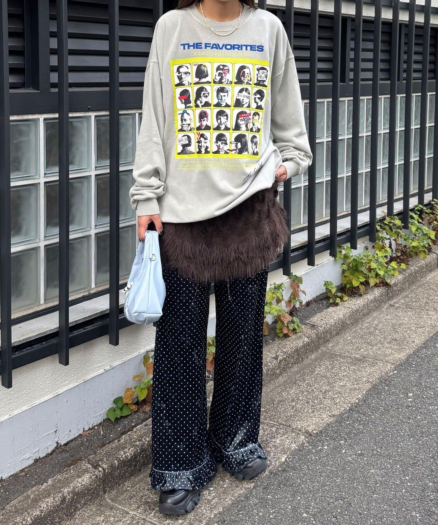 拼接印花水洗衛衣