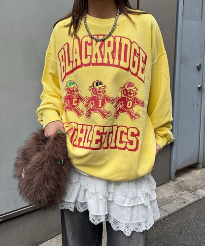 拼接印花水洗衛衣