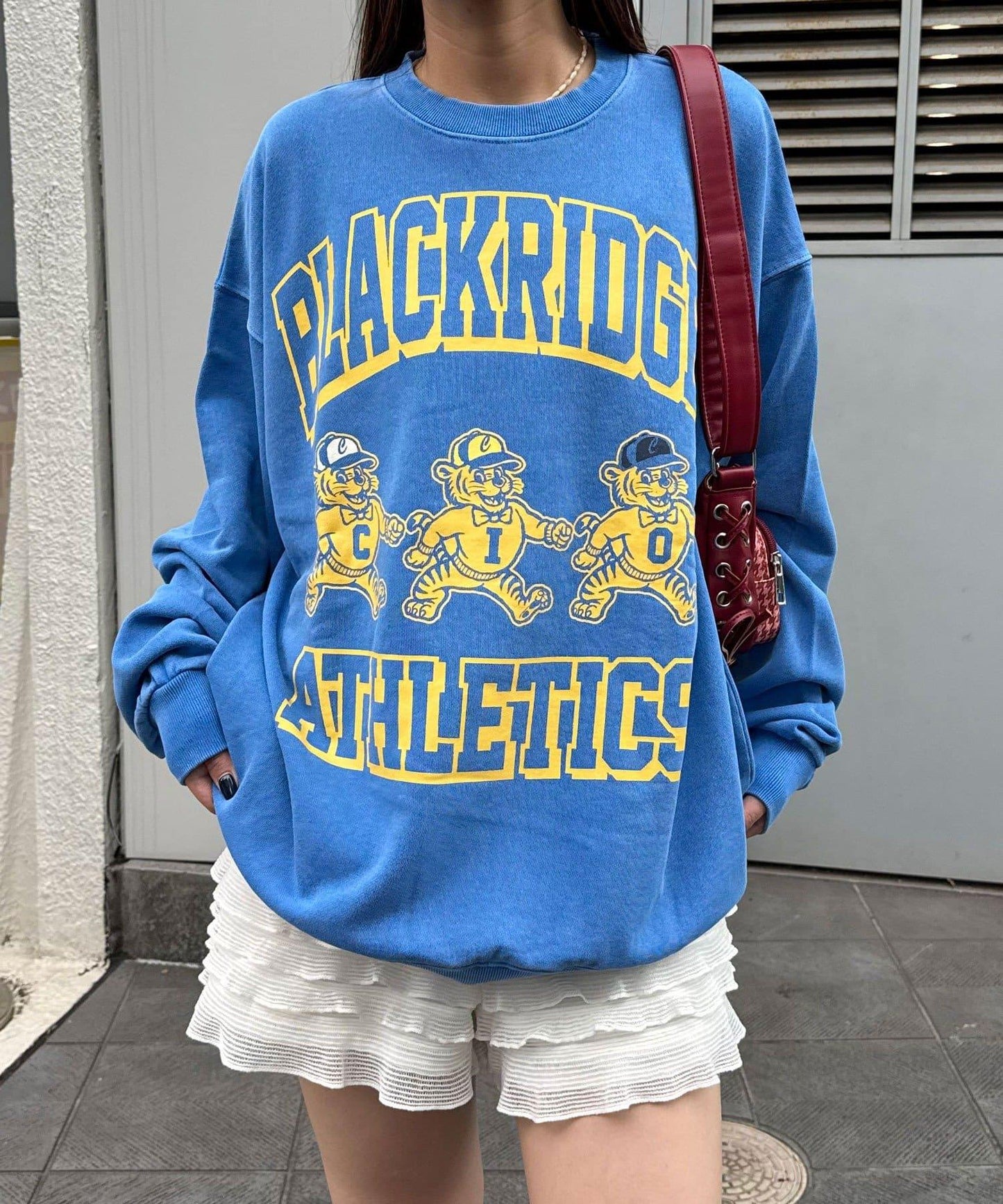 拼接印花水洗衛衣