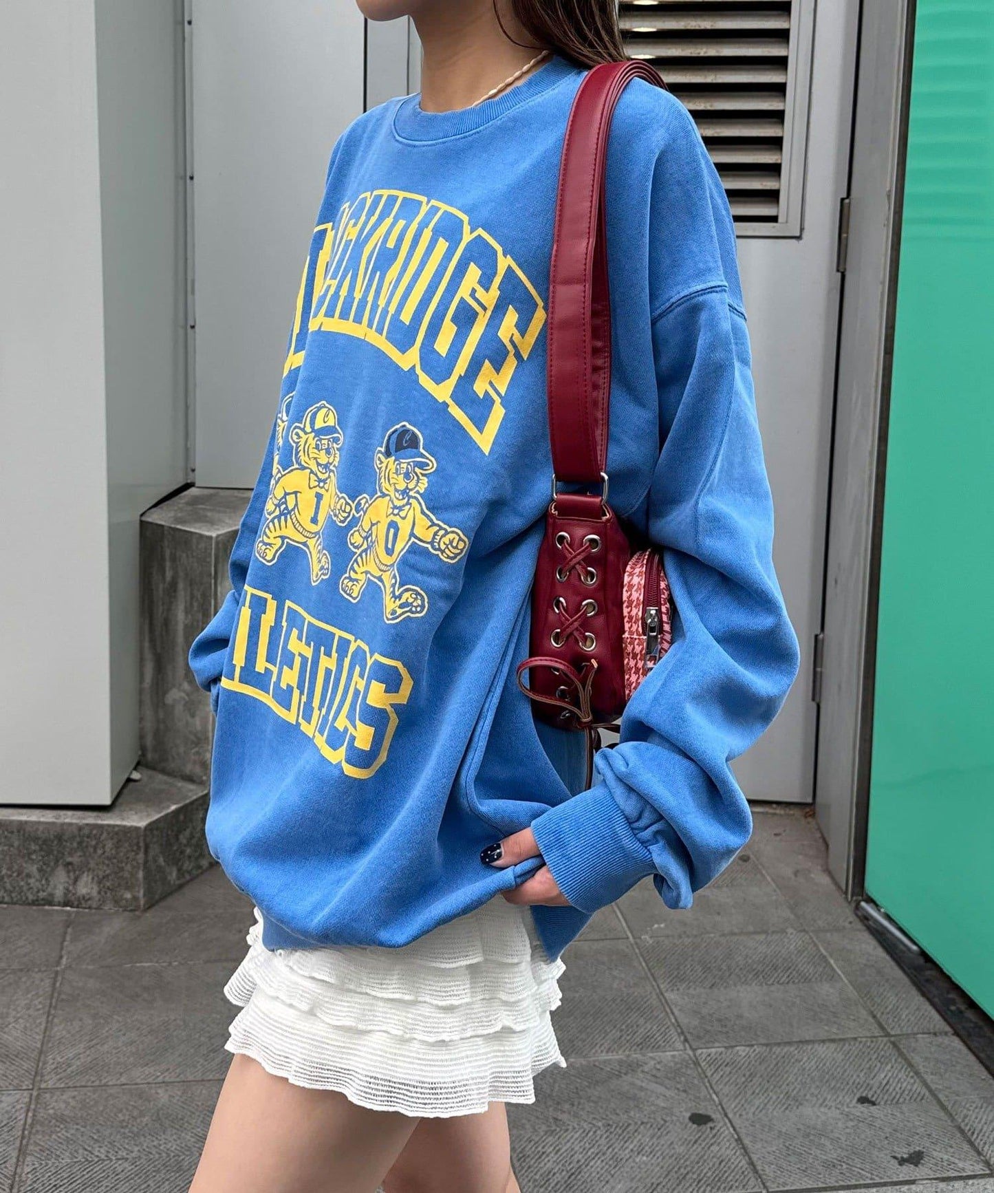 拼接印花水洗衛衣