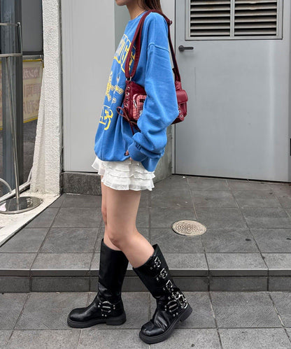 拼接印花水洗衛衣