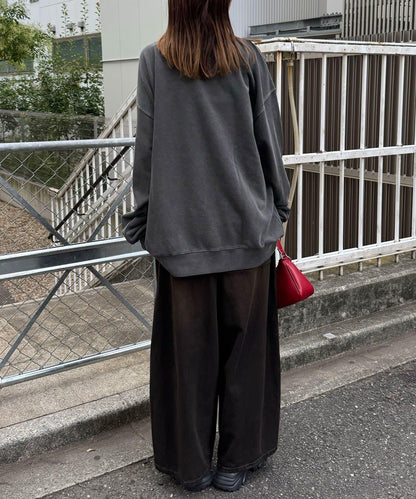 拼接印花水洗衛衣