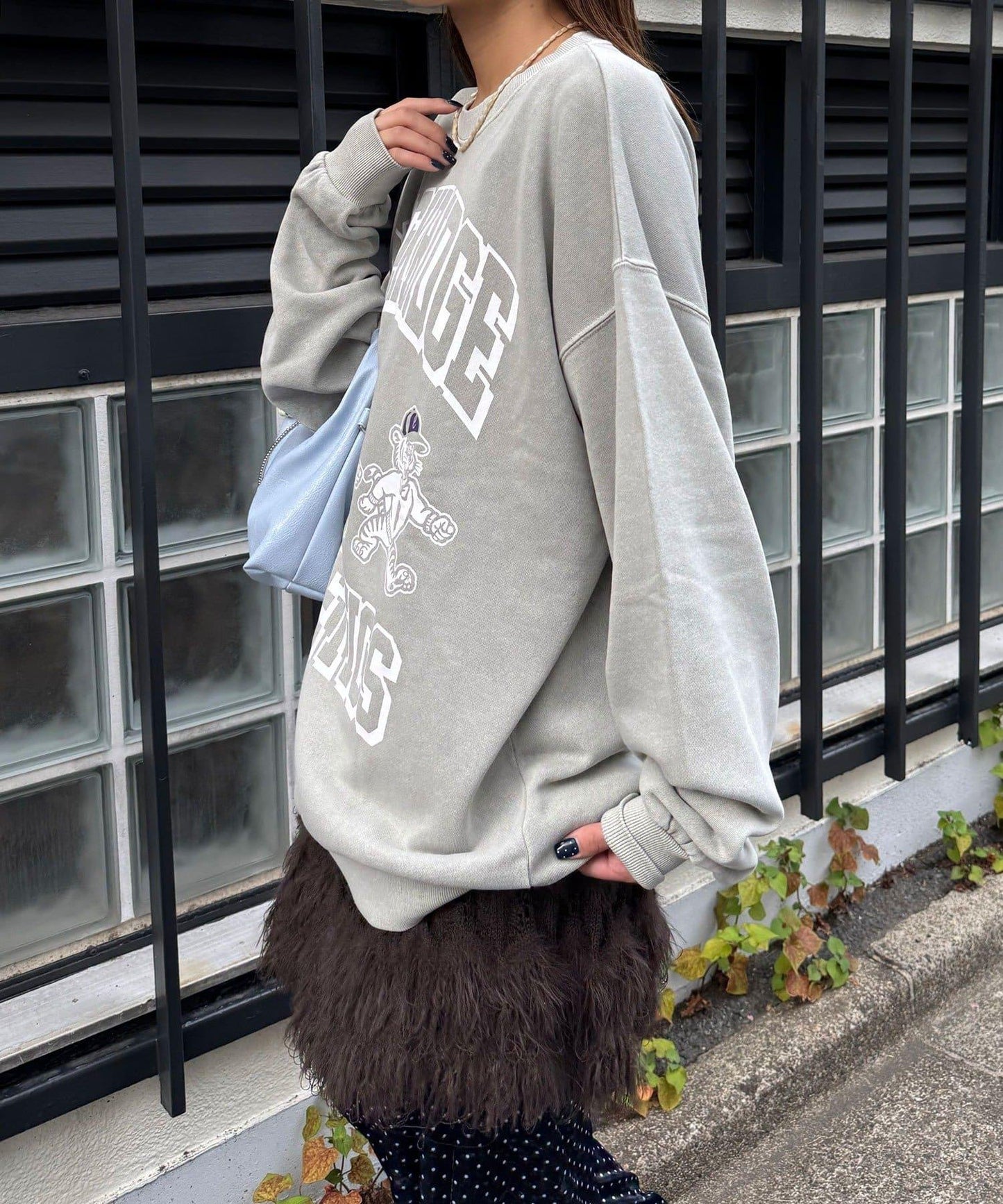 拼接印花水洗衛衣