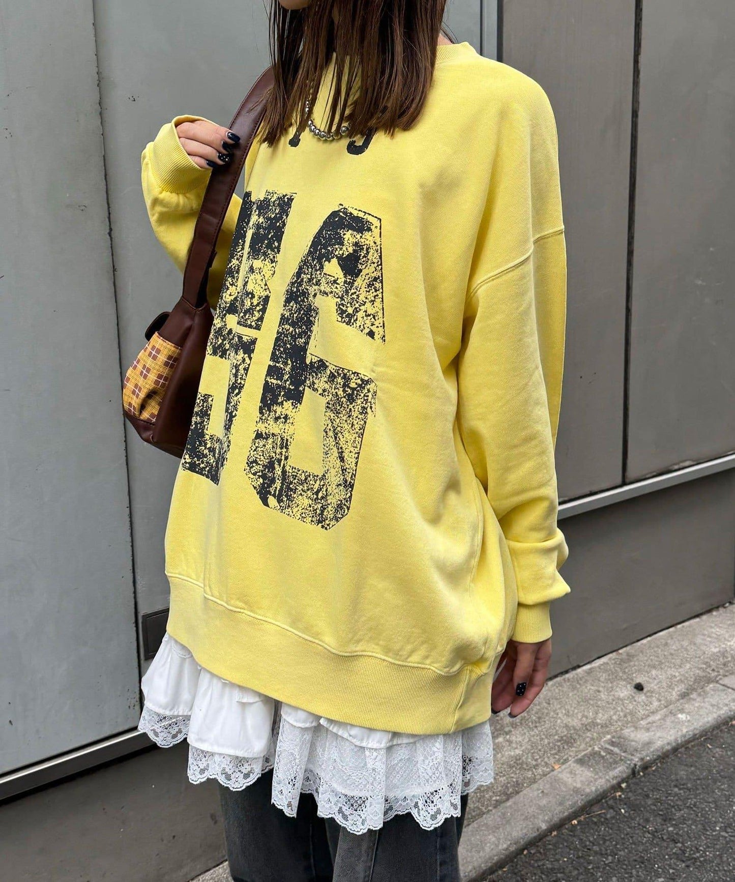 拼接印花水洗衛衣