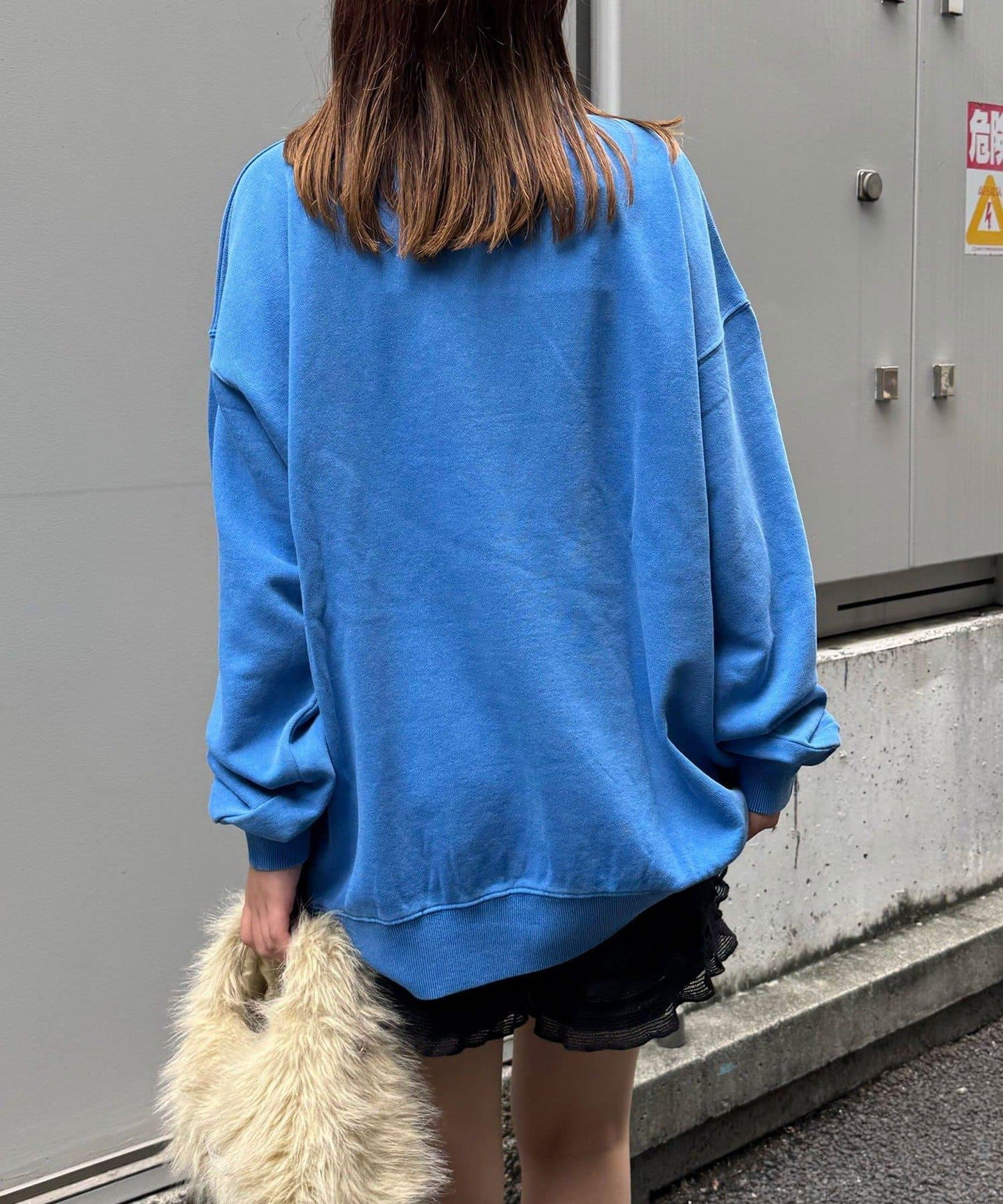 拼接印花水洗衛衣