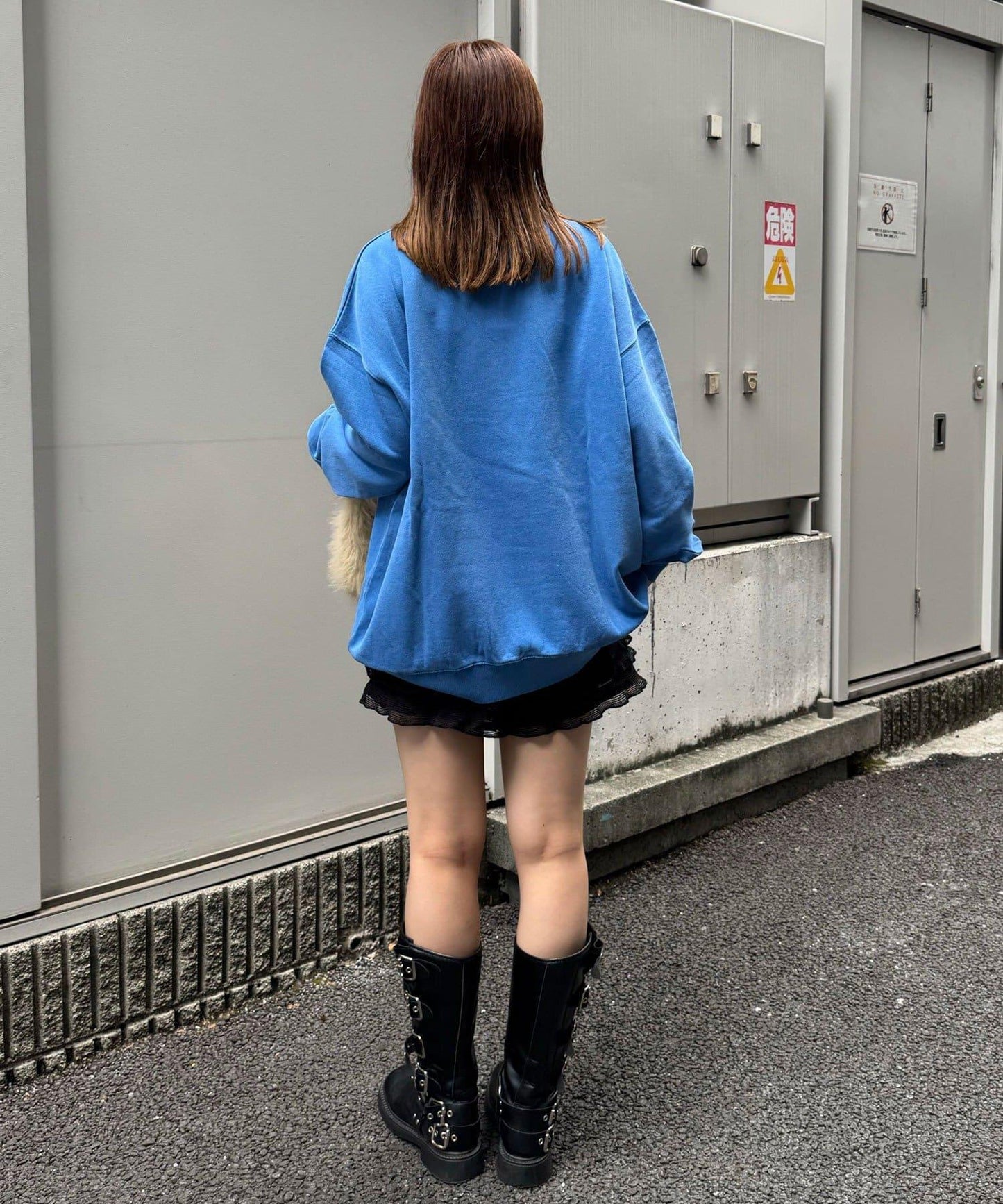 拼接印花水洗衛衣