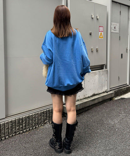 拼接印花水洗衛衣