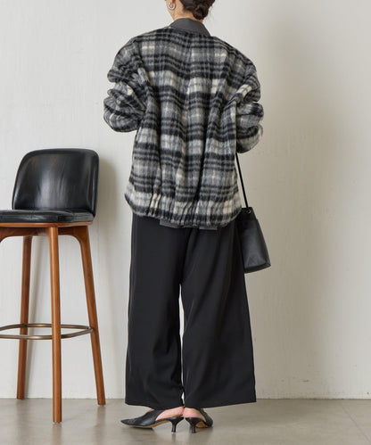 下襬褶飾短款夾克