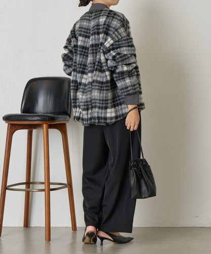 下襬褶飾短款夾克