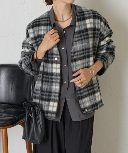 下襬褶飾短款夾克