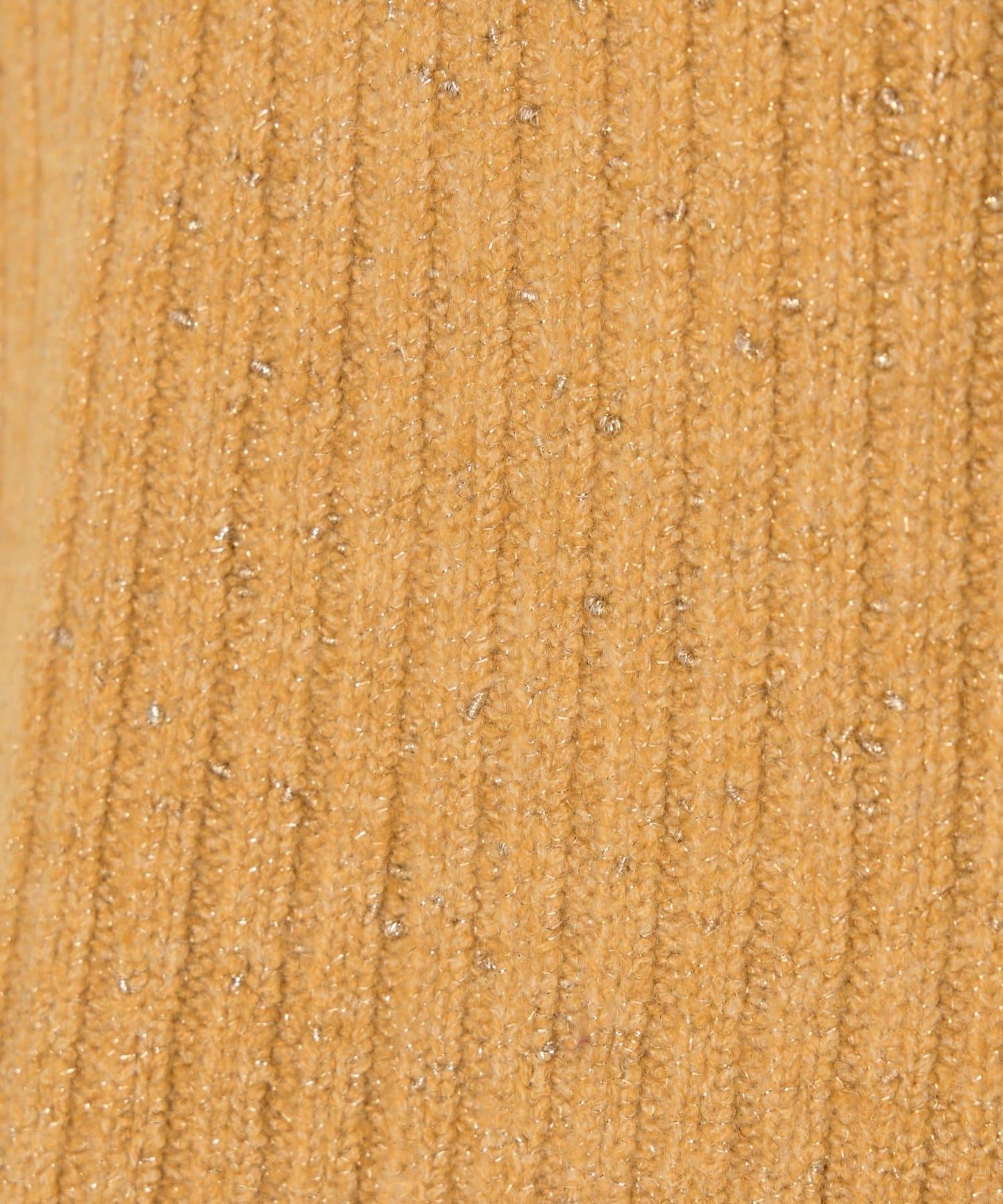 領口袖口拼色條紋亮絲針織衫