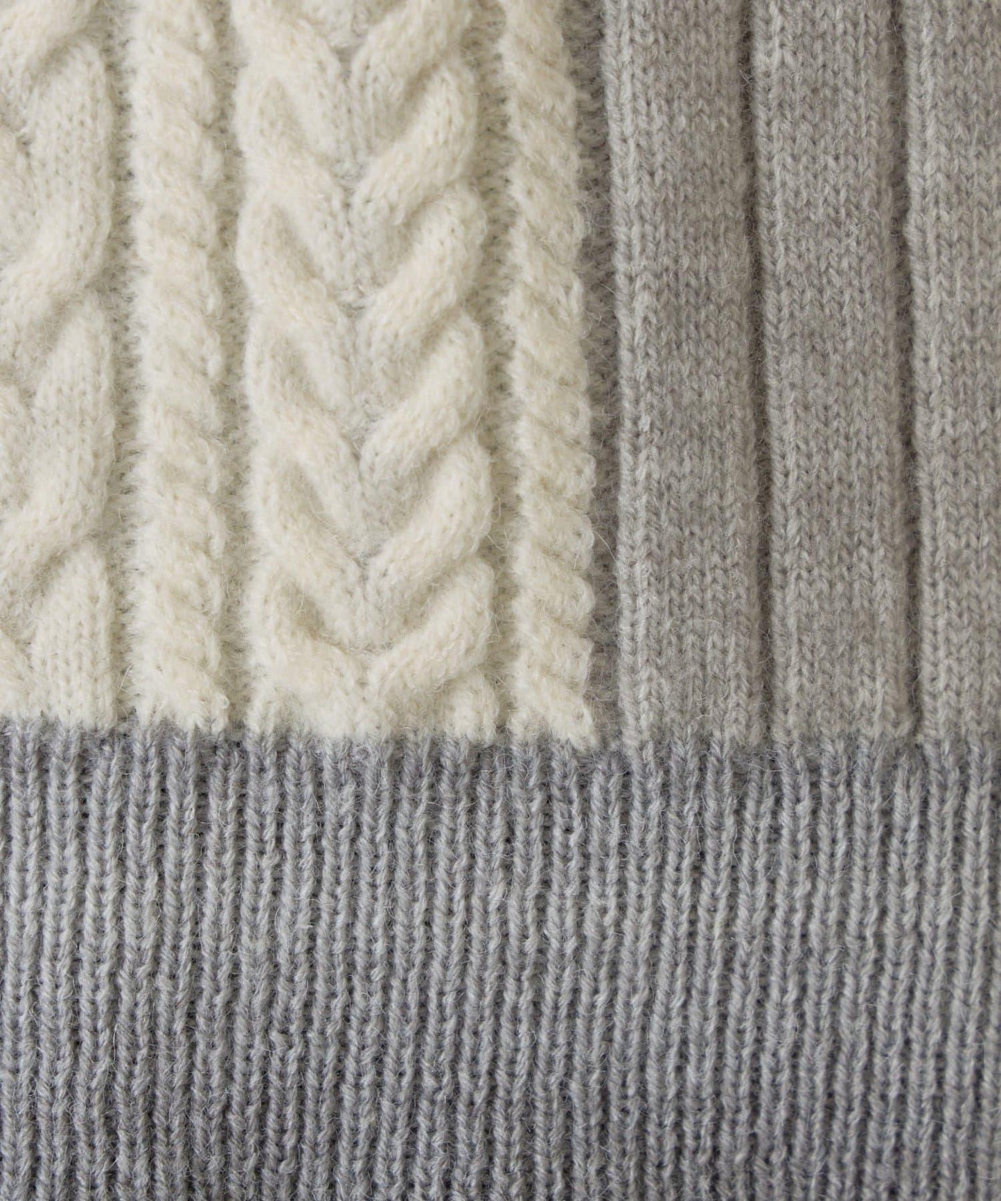 拼接羽毛針織衫