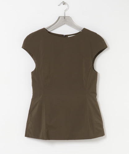 AMOMENTO 塔夫綢高領迷你連衣裙