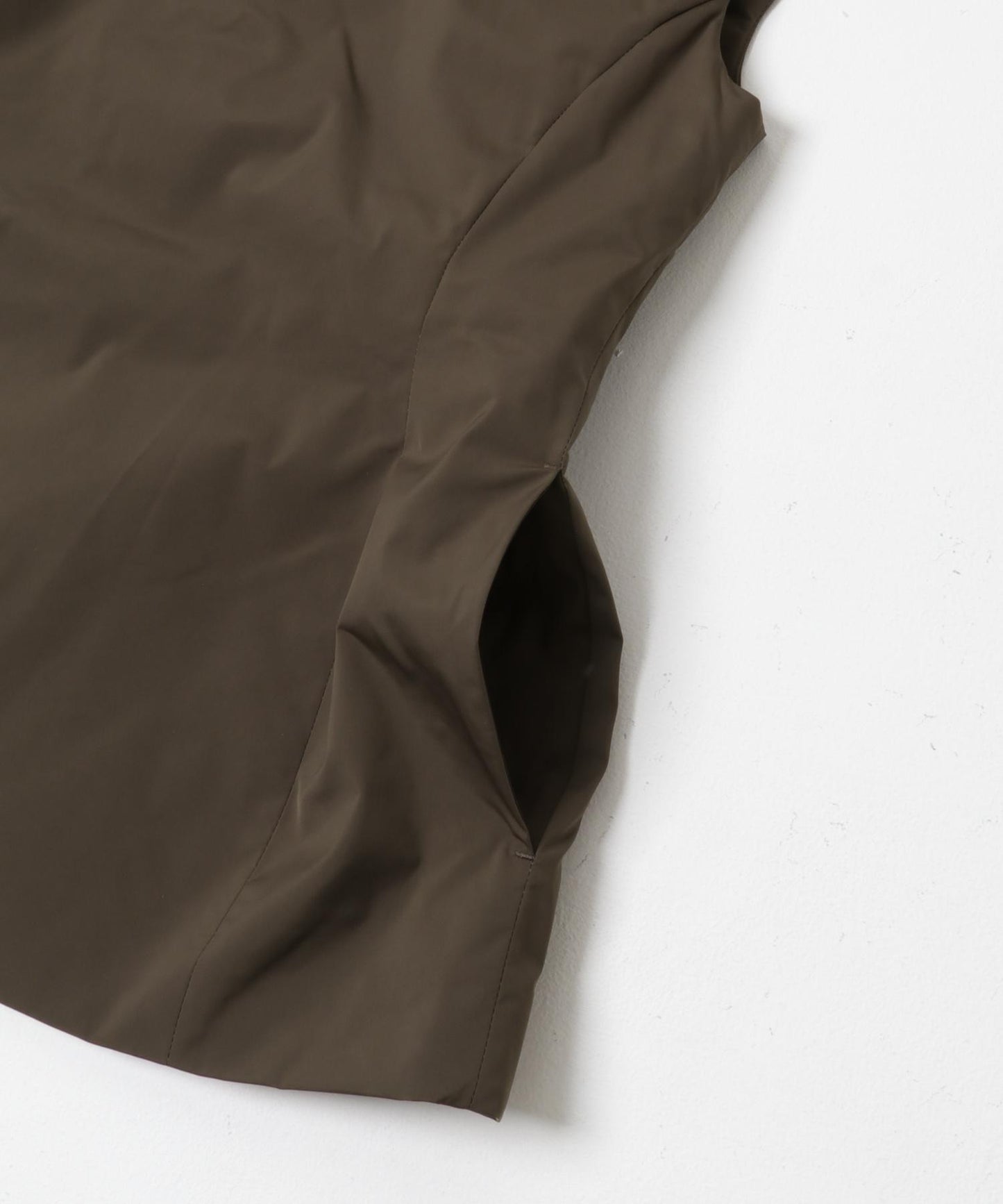 AMOMENTO 塔夫綢高領迷你連衣裙