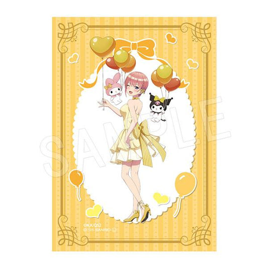 《五等分的新娘》*×《美樂蒂》&《庫洛米》_燙金塑料寫真卡 氣球&蝴蝶結款 一花
