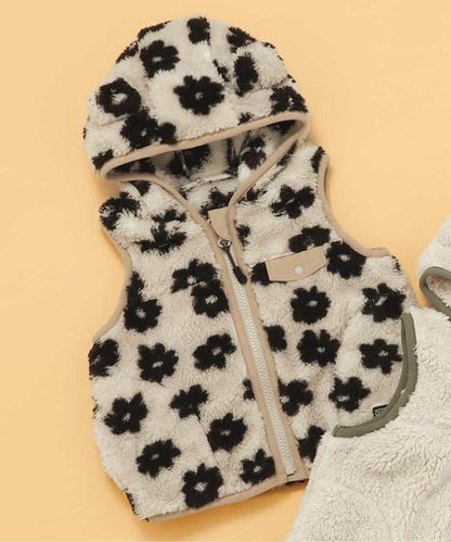 嬰兒仿羊羔絨馬甲