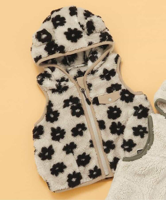 嬰兒仿羊羔絨馬甲