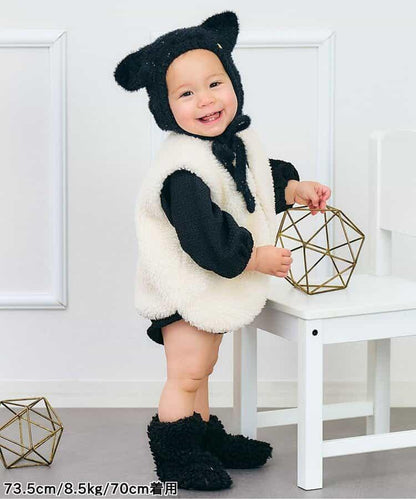 可拆卸領飾連體衣