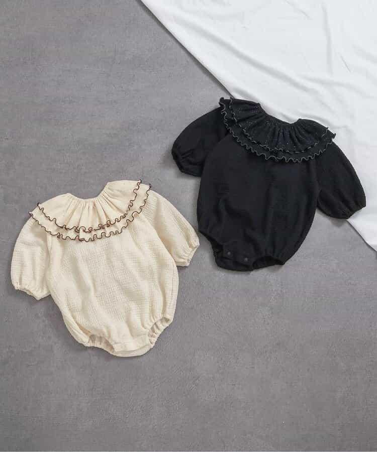 可拆卸領飾連體衣