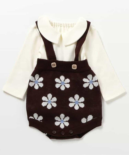 針織揹帶褲&內搭套裝_可機洗