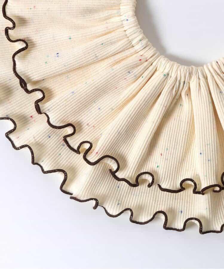 可拆卸領飾連體衣