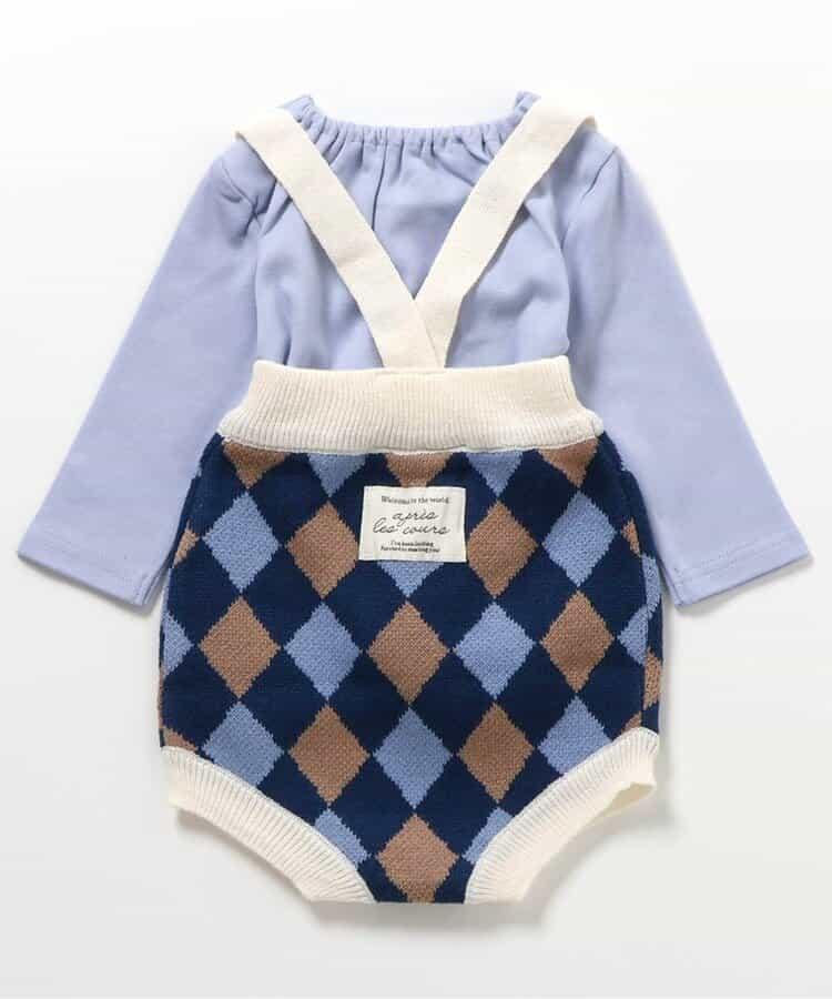 針織揹帶褲&內搭套裝_可機洗