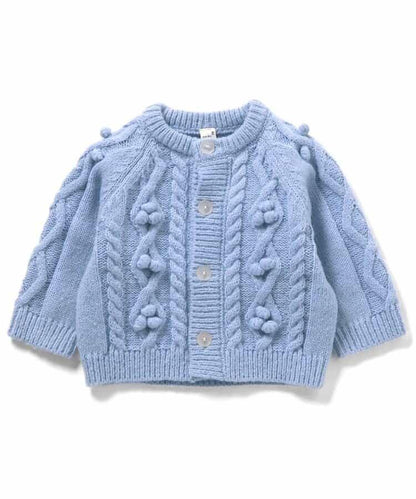 毛球針織嬰兒開衫_可機洗