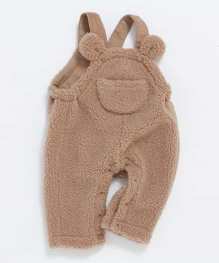 動物絨毛嬰兒連體褲