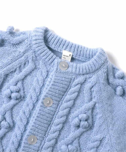 毛球針織嬰兒開衫_可機洗