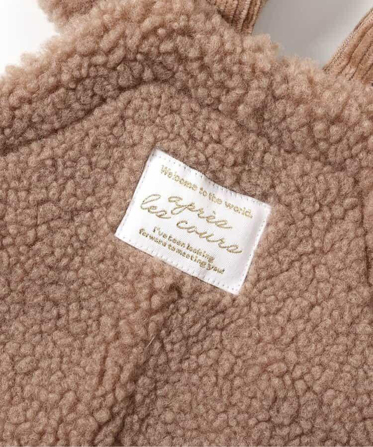 動物絨毛嬰兒連體褲