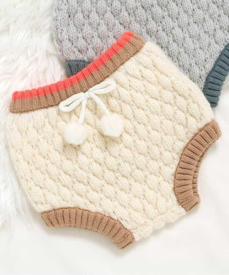 FUN!FAN!ANIMAL 凸起針織短褲