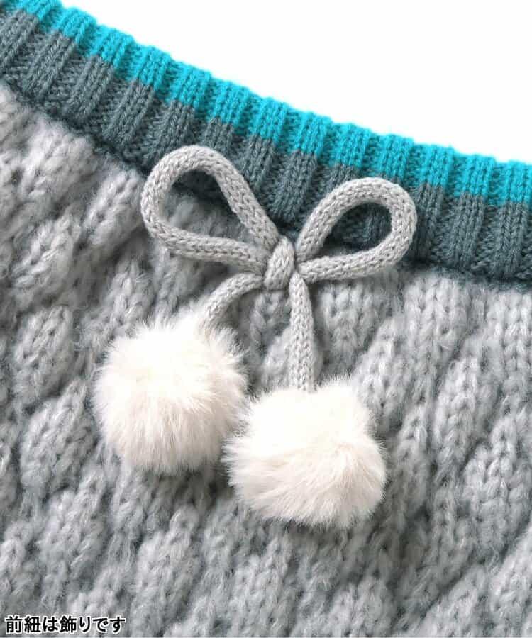 FUN!FAN!ANIMAL 凸起針織短褲