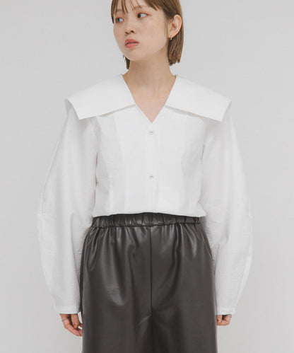 水手領修身襯衫