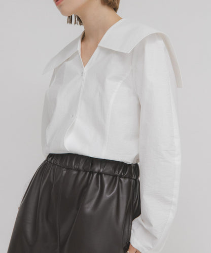 水手領修身襯衫