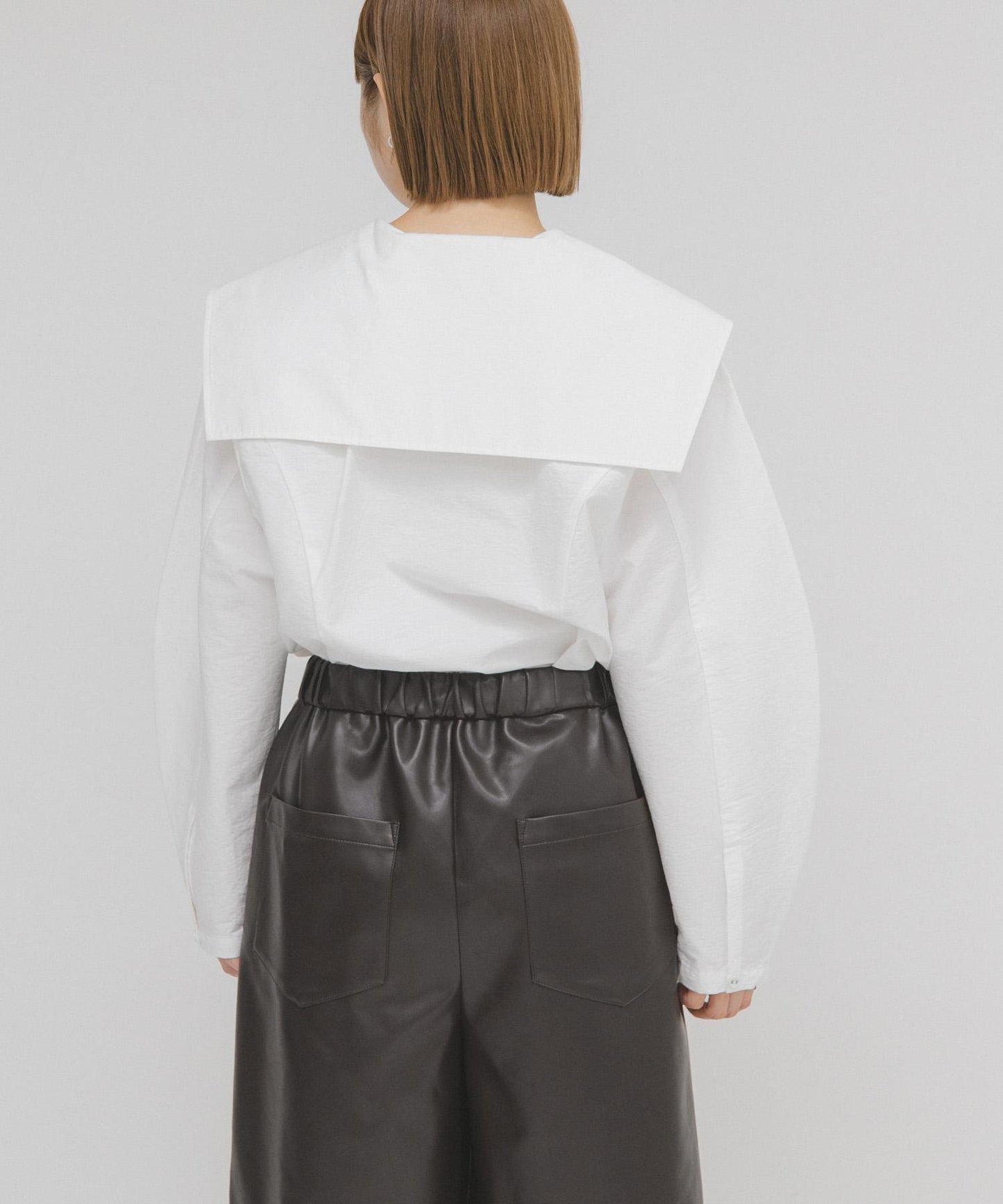 水手領修身襯衫