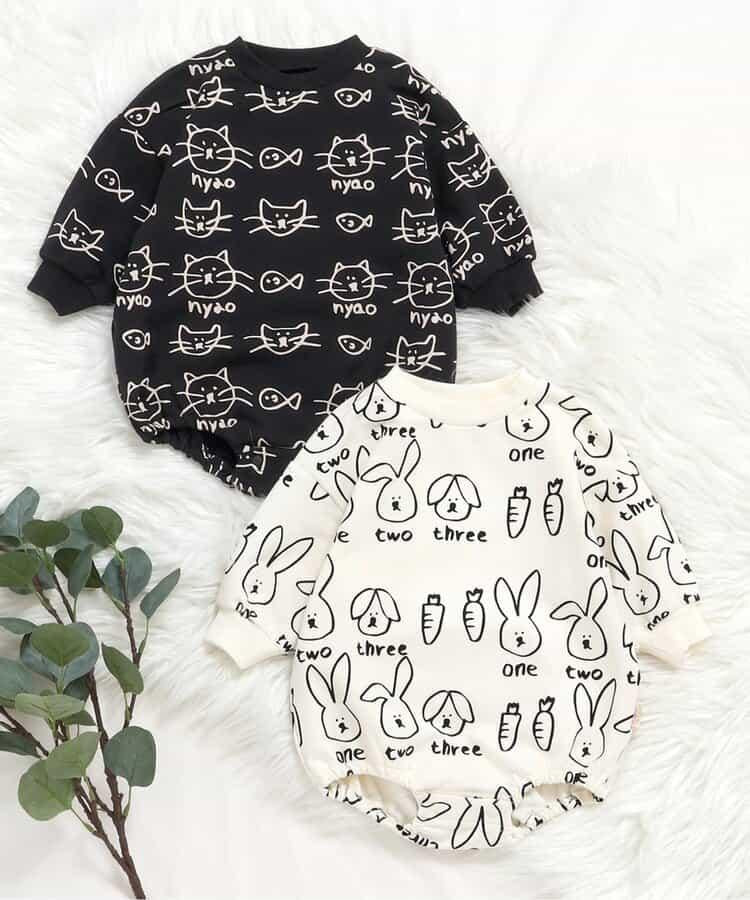 FUN!FAN!ANIMAL 全印花連體衣