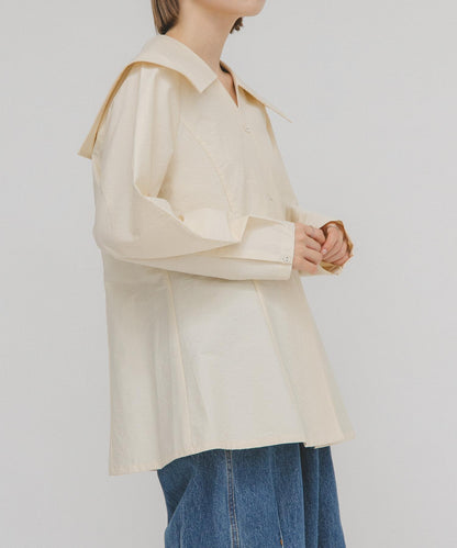 水手領修身襯衫