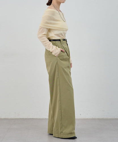 【SHENERY】透視一字肩針織衫