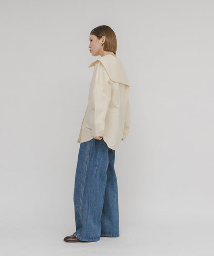 水手領修身襯衫