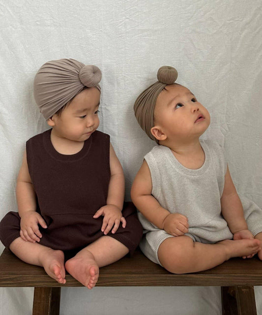 【100%純棉可水洗】【BABY】衛衣風針織連體衣