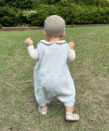 【100%純棉可水洗】【BABY】衛衣風針織連體衣
