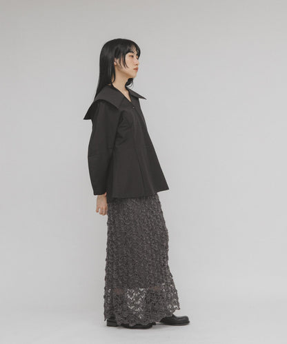 水手領修身襯衫