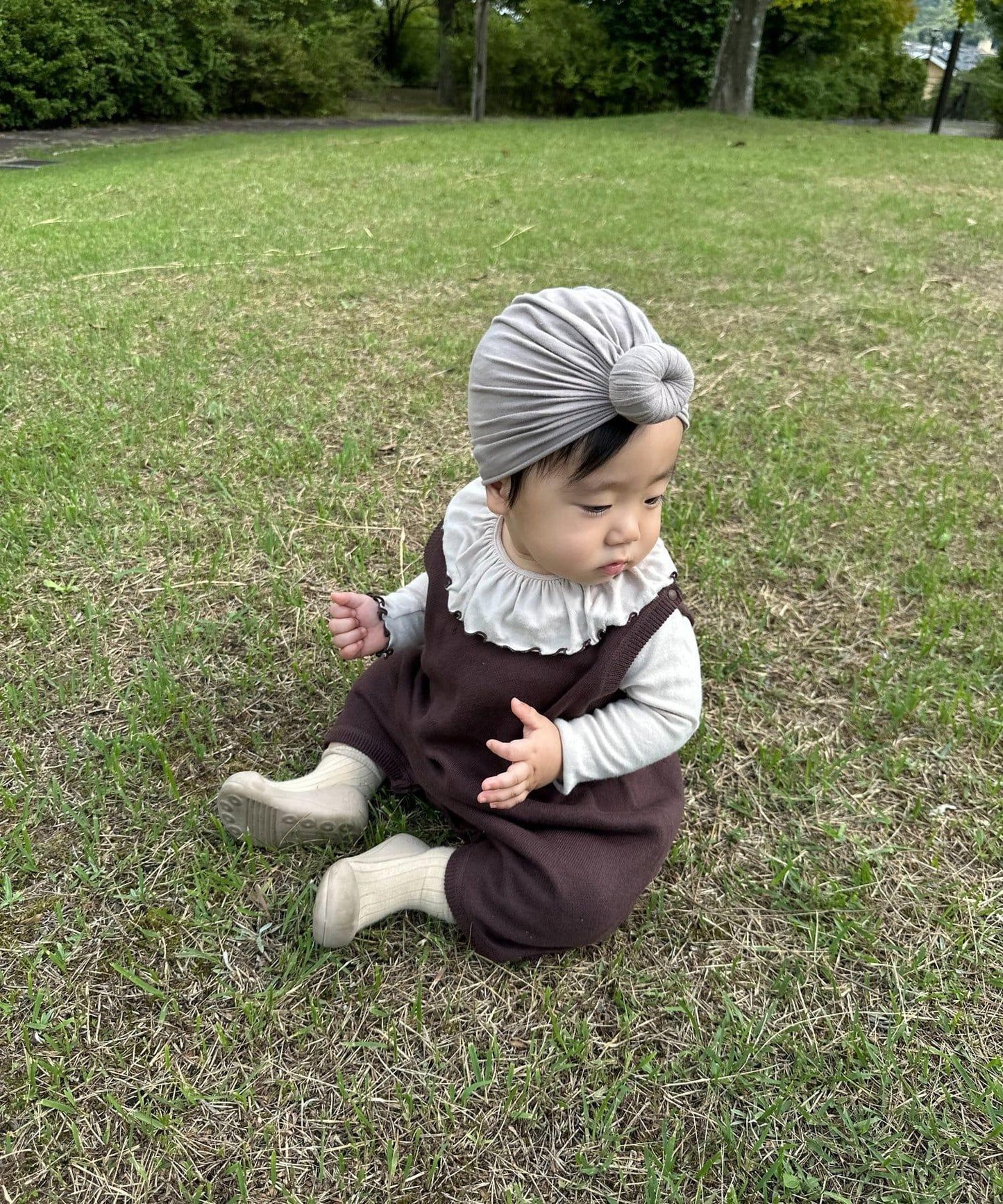 【100%純棉可水洗】【BABY】衛衣風針織連體衣
