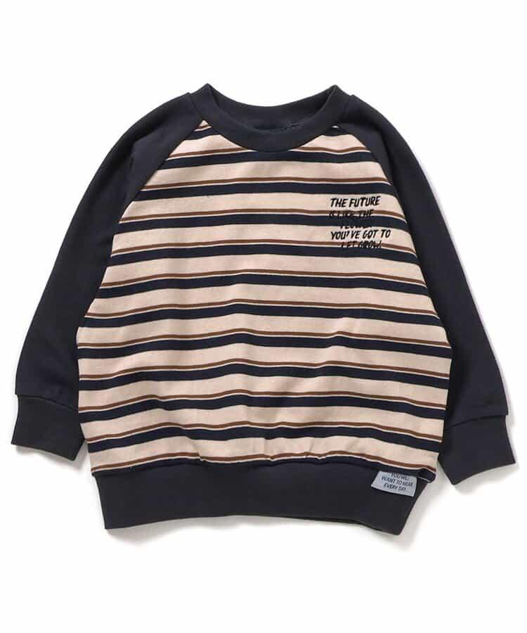 拼色插肩袖單點裝飾衛衣