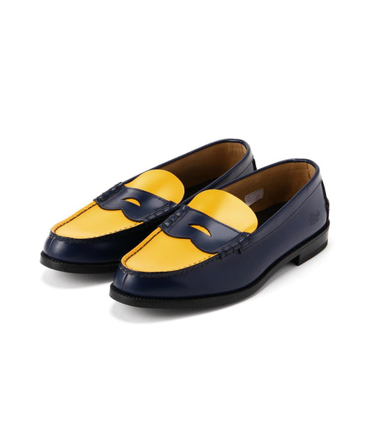 The Kenford Fineshoes/COIN樂福鞋 藏青色×黃色