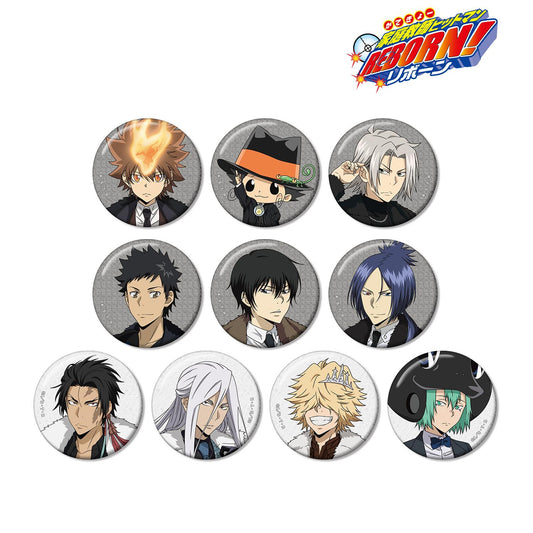 《家庭教師HITMAN REBORN!》全新繪製 毛皮大衣×西裝ver. 亮片徽章 盲盒（單位/盒）【全套BOX/10包入】