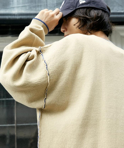 拼色針織開衫