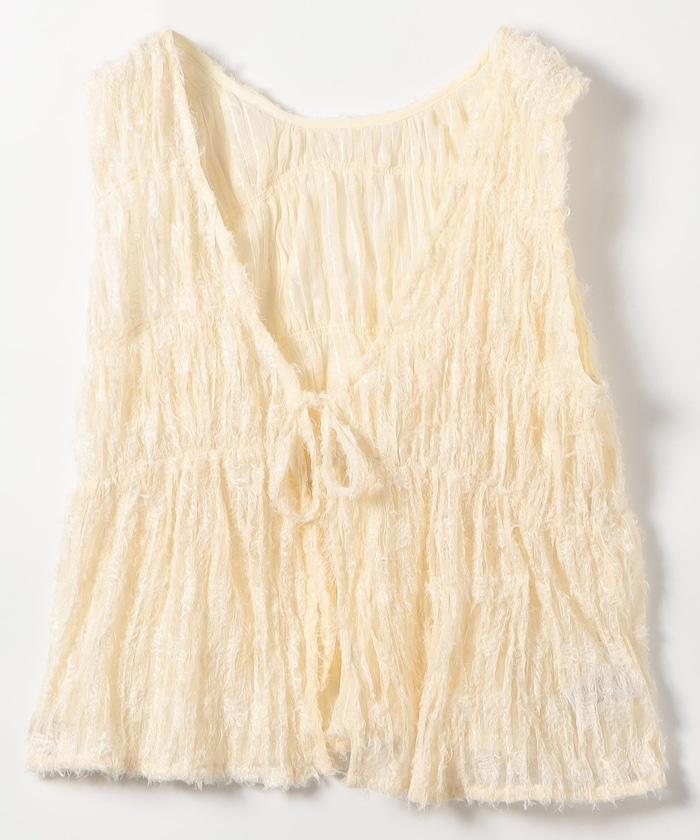 2WAY 羽毛流蘇馬甲