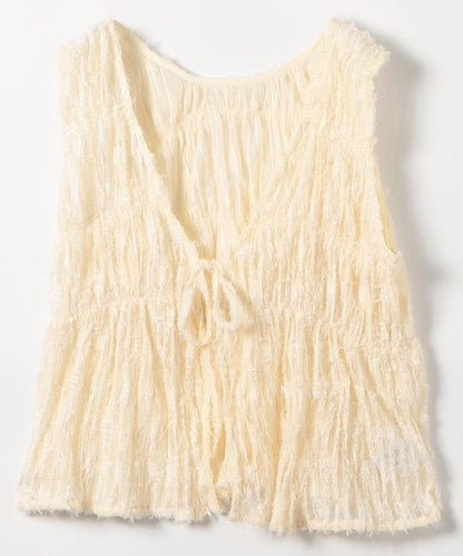 2WAY 羽毛流蘇馬甲