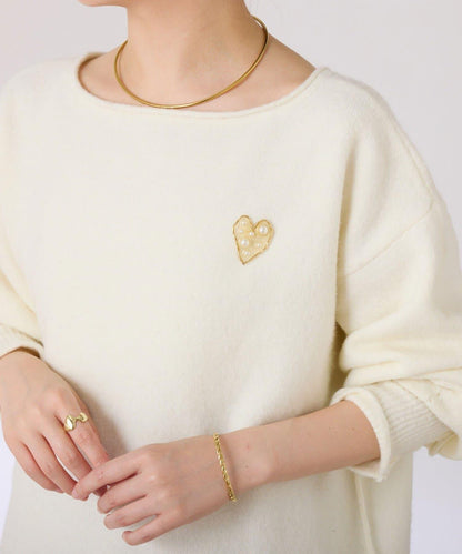 【PAPILLONNER/パピヨネ】愛心別針胸針